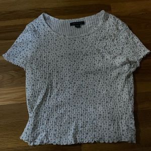american eagle flowered shirt